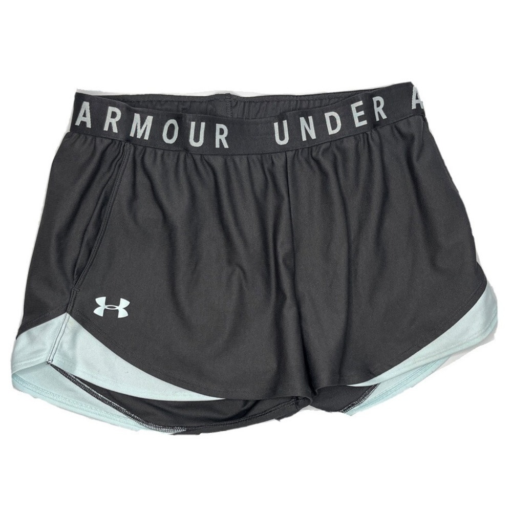 Under Armour HeatGear Loose Athletic Running Shorts Womens Medium Grey UA 1722